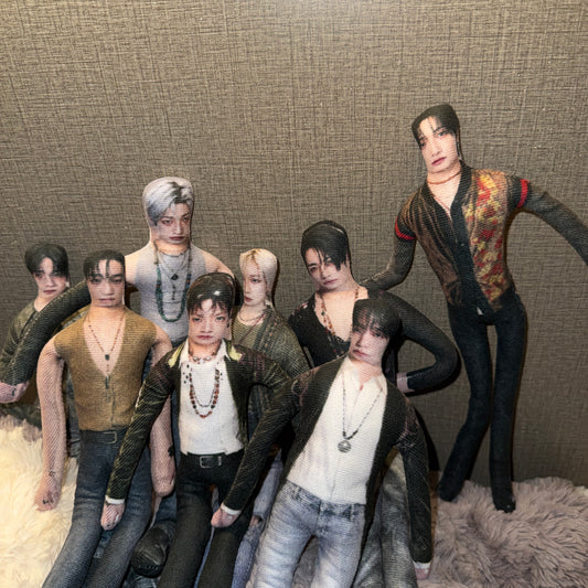 Bendable, Twistable ATEEZ Doll—8-Member Full Set