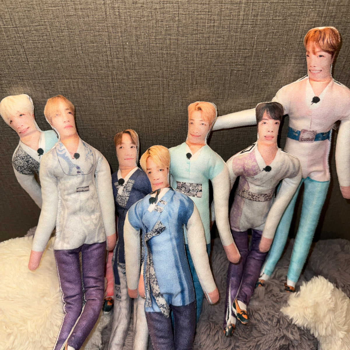 Bendable, Twistable BTS Doll—7-Member Full Set (Style Set 2)