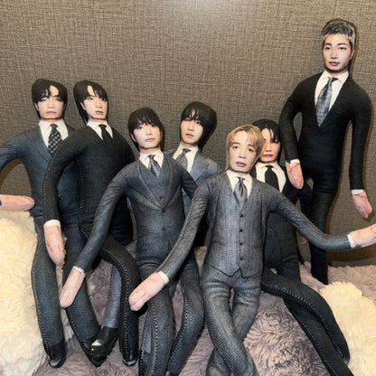 Bendable, Twistable BTS Doll—7-Member Full Set
