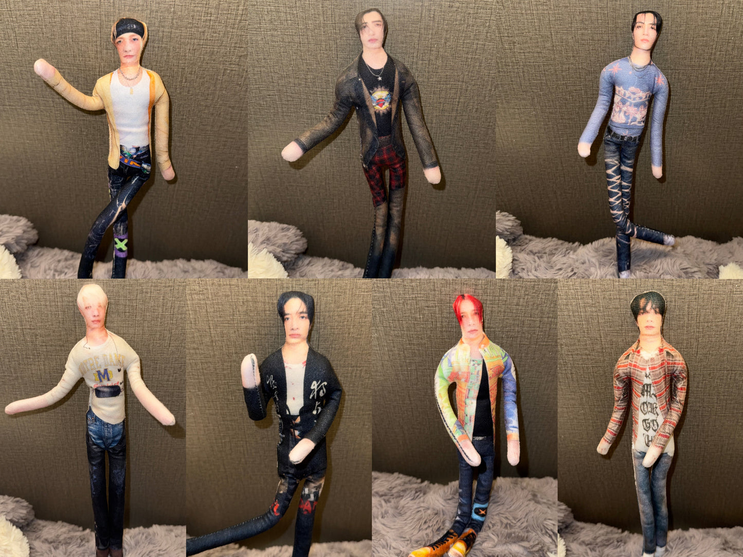 Bendable, Twistable ENHYPEN Doll—7-Member Full Set (Style Set 2)